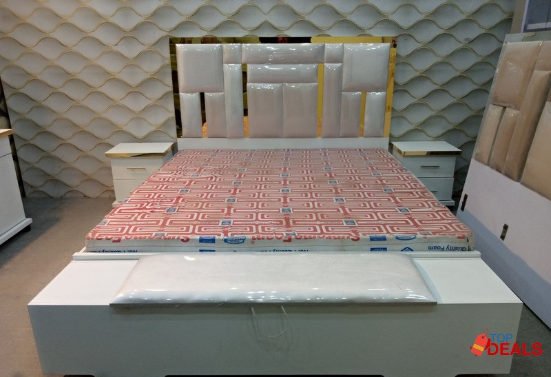Rs 175000 white acrylic bed room set for home & furniture - decor & furnishing