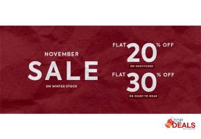 Flat 30%  orient textiles! november sale flat 20% & 30% off for clothes - women dress