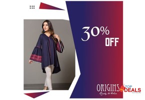 Flat 30%  30% off on origins ready to wear for clothes - women dress