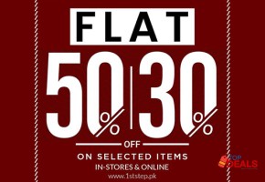 Flat 50%  1st step shoes & bags flat 30% & 50% off on selected items for shopping - bags