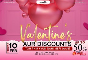 Bank card offers just4girls.pk special offer flash sale upto 60% off for shopping - cosmetics