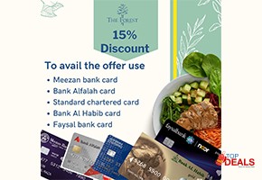 Bank card offers the forest is offering 15% discount on multiple banks for hospitality - restaurants