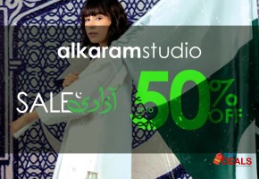Upto 50% alkaram studio azadi sale up to 50% off! hurry, shop and save big! for shopping - cosmetics