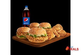 Rs 2450 kfc family festival 3 for rs.2450/- for food - burger
