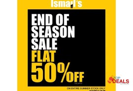 Flat 50%  ismail's end of season sale flat 50% off for clothes - kids dress
