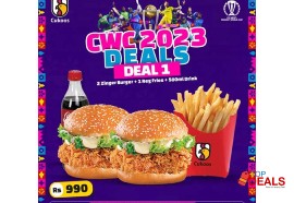 Rs 990 cukoos cwc 2023 deal 1 for rs.990/- for food - burger