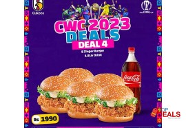 Rs 1990 cukoos cwc 2023 deal 4 for rs.1990/- for food - burger