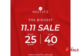 Upto 40% motifz biggest 11.11 sale get flat 25% & 40% off for clothes - women dress