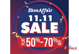 Upto 70% shoe affair 11.11 sale get flat 50% & 70% off for shoes - women