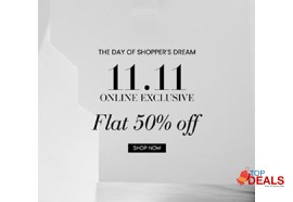 Flat 50%  logo shoes 11.11 sale flat 50% off for shoes - women