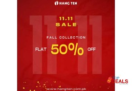 <span>
                                <span style="text-decoration: line-through; opacity: 0.8; ">rs 0</span>
                                <strong> rs 50</strong>
                            </span> hang ten 11.11 sale flat 50% off on fall collection for clothes - women dress
