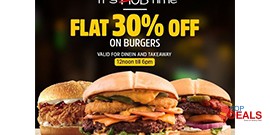 HOB - House Of Burgers! FLAT 30% OFF on all Burgers 