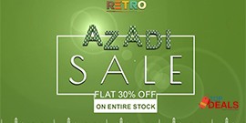Retro Azadi Sale Flat 30% Off 