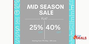 One Degree Mid Season Sale! Flat 40% OFF 