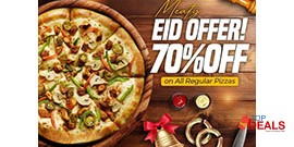 Pizza Point Eid Offer! Flat 70% OFF on all Regular Pizzas through website order 