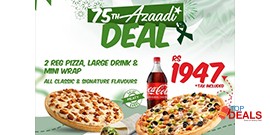 California Pizza 75th Azaadi Deal For Rs.1947/- 