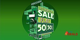 Mōcciani Summer Sale! Flat  30% & 50% off on Selected items 