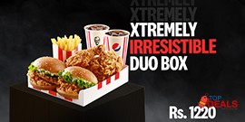KFC Xtremely Irresistible Duo Box in Rs. 1220 