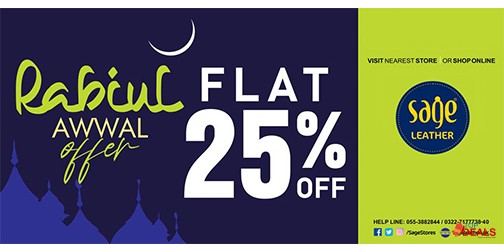 Sage Rabi Ul Awal sale! Flat 25% Off 