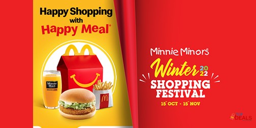 Buy a Happy Meal from McDonald's and receive a 10% discount coupon for Minnie Minors 
