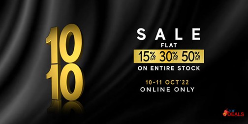 CHARCOAL 10.10 Sale! 15% 30% & 50% on Off 