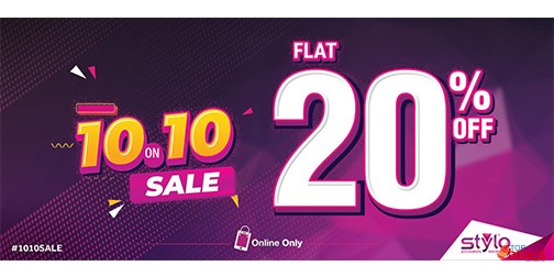 Stylo Shoes 10.10 Sale! Flat 20% Off Online Only 