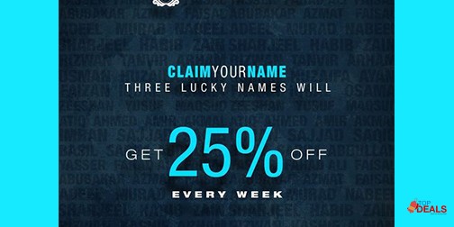 Ultra Club Claim Your Name Three Lucky Names Will Get 25% Off Every Week 