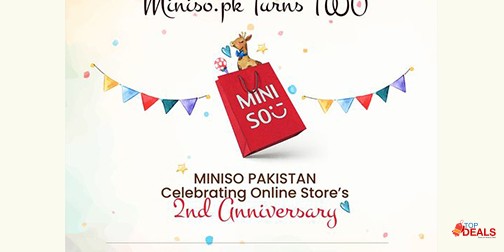 Miniso Pakistan is celebrating 2nd Anniversary. Enjoy Upto 70% Off 