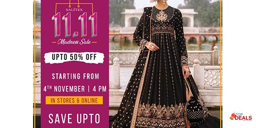 SALITEX 11.11 Sale! Upto 50% Off On Entire Stock 