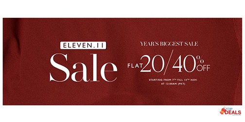Khas Stores 11.11 Sale! Flat 20% & 40% Off 