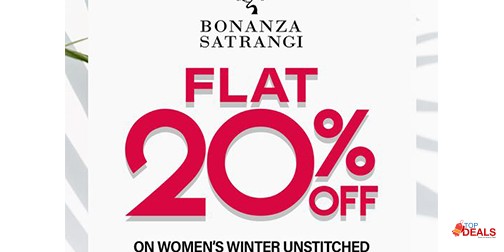 Bonanza Satrangi Flash Sale! Flat 20% Off 