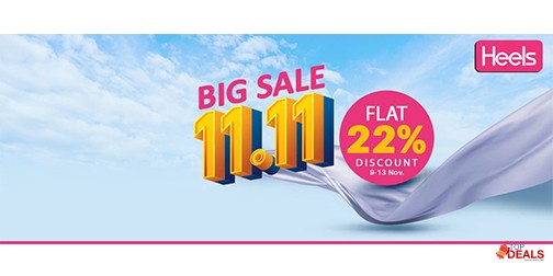 Heels Azadi 11.11 Sale Flat 22% Off 