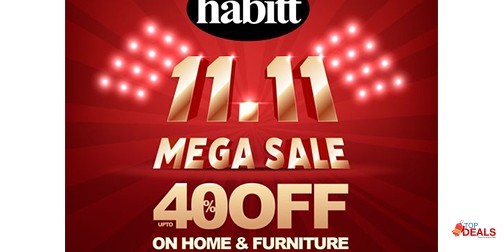 Habitt 11.11 Sale! Flat 40% Off 