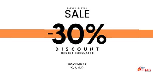Equator Stores 11.11 Sale 30% Off 