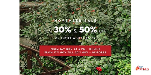 Pepperland November Sale Flat 30% & 50% Off 