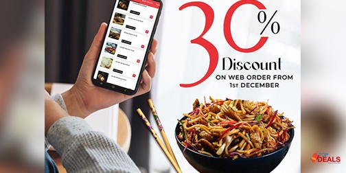 La Chine Pakistan 30% off on Takeaway and Delivery 
