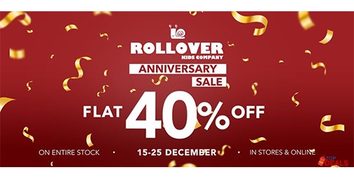 Rollover Kids Anniversary Sale Flat 40% Off 