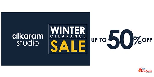 Alkaram studio Winter Clearance Sale Upto 50% Off 