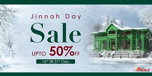 Oaks Jinnah Day Sale Upto 50% Off 