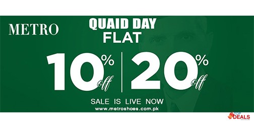 Metro Shoes Quaid Day Sale Flat 10% 20% Off 