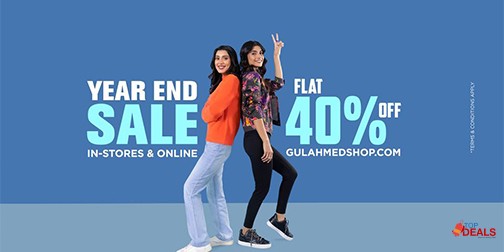 Gul Ahmed Year End Sale Flat 40% Off 