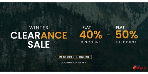 Equator Stores Winter Clearance Sale Flat 40% & 50% Off 