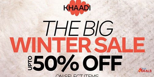 Khaadi The Big Winter Sale Upto 50% Off 