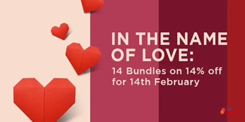 Sapphire Sale Think Love! valentines packs at a 14% discount 
