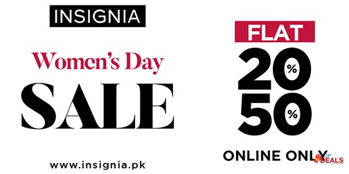 Insignia Women's Day Sale Flat 50% Off 