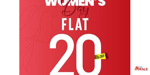 1st Step Shoes & Bags Women's Day Offer Flat 20% Off 