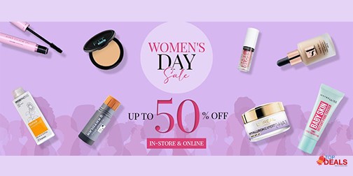 Makeup City Women's Day Sale Upto 50% Off 