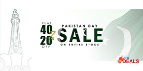 Khas Stores Pakistan Day Sale Flat 20% & 40% Off 