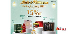 WB by Hemani FLAT 15% off on All Ramzan Fragrances 