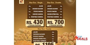 Bread & Beyond Iftar Box Single Rs.430, Double Rs. 700m Family Rs. 1195 